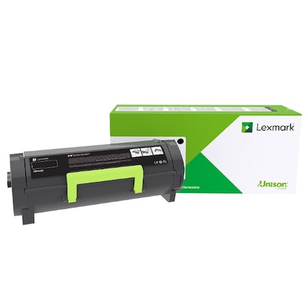 Lexmark Government Lexmark High Yield Black Toner Cartridge, Yield 15,000 56F0H0G